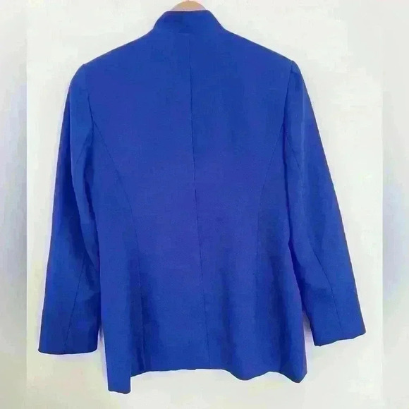 Chad Stevens Blazer Jacket and Skirt 2 Piece| Royal Blue | Size 8 - Picture 2 of 7